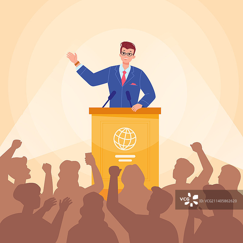 政治人物演讲听众图片素材