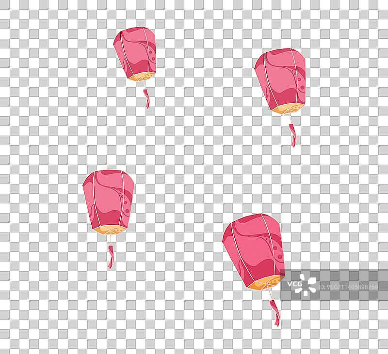 孔明灯图片素材