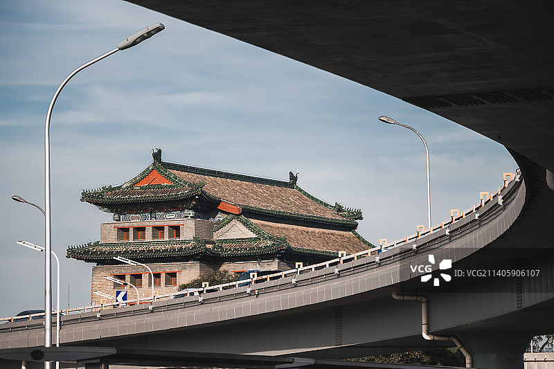 北京德胜门建筑摄影图片素材
