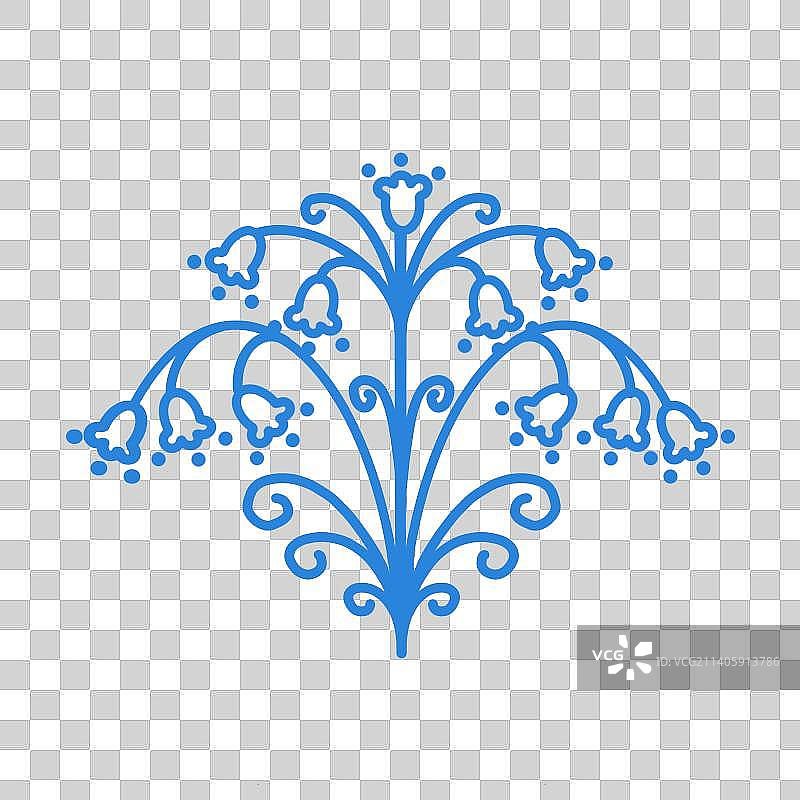 纹样  风铃草图片素材