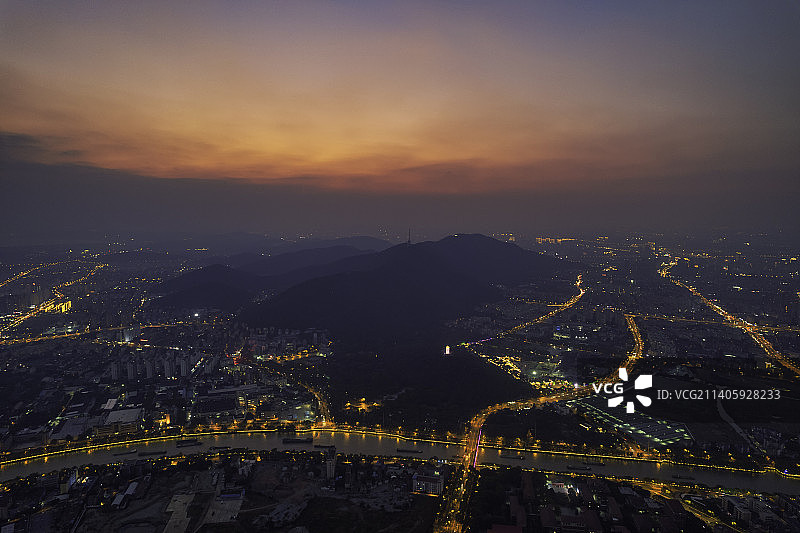 无锡惠山夜景图片素材