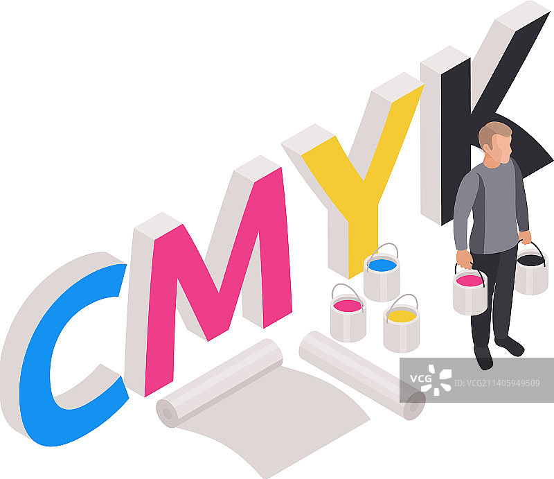 印刷厂概念图片素材