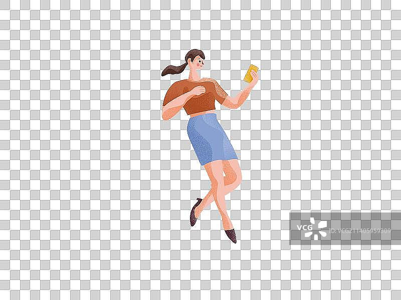 拿手机的女人图片素材