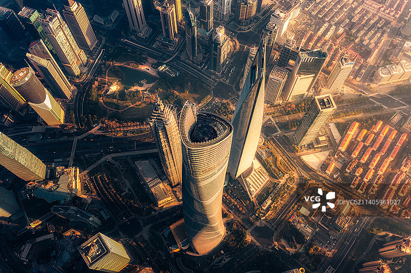 上海光影航拍图片素材