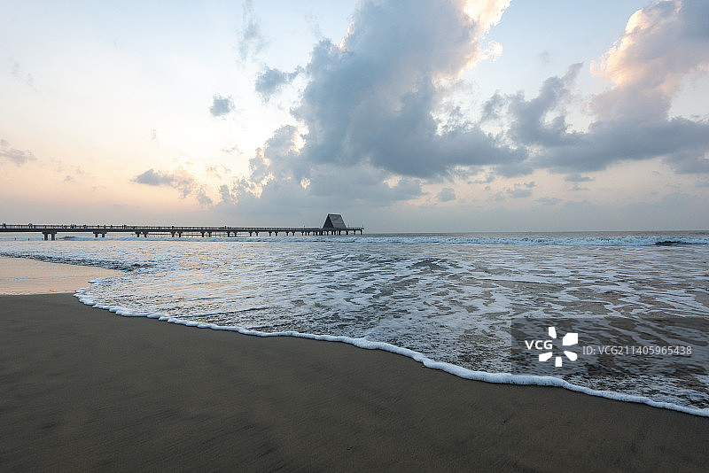 日落时的海景图片素材