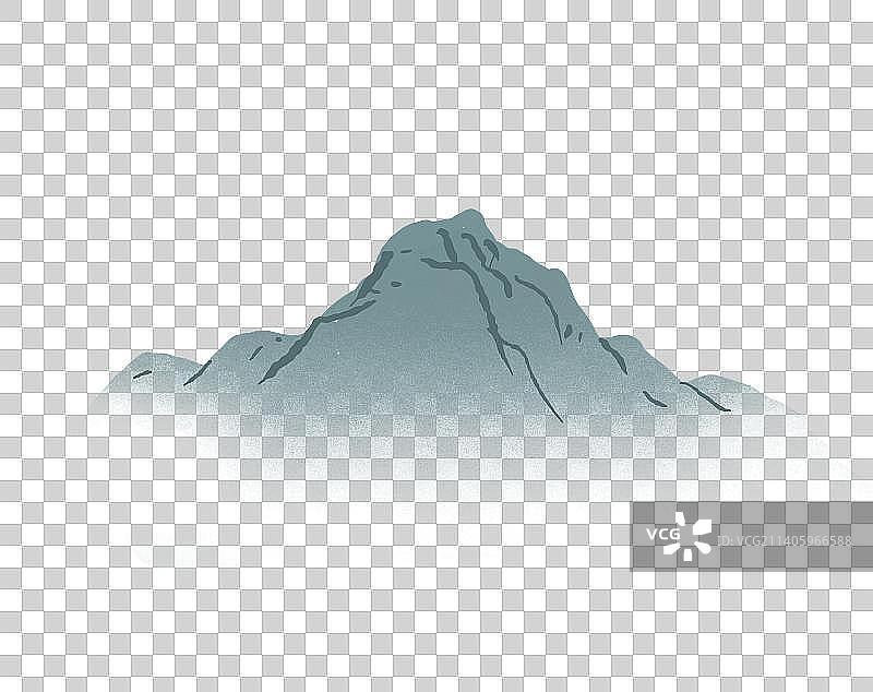 中国传统中国风山丘诗意水墨画图片素材