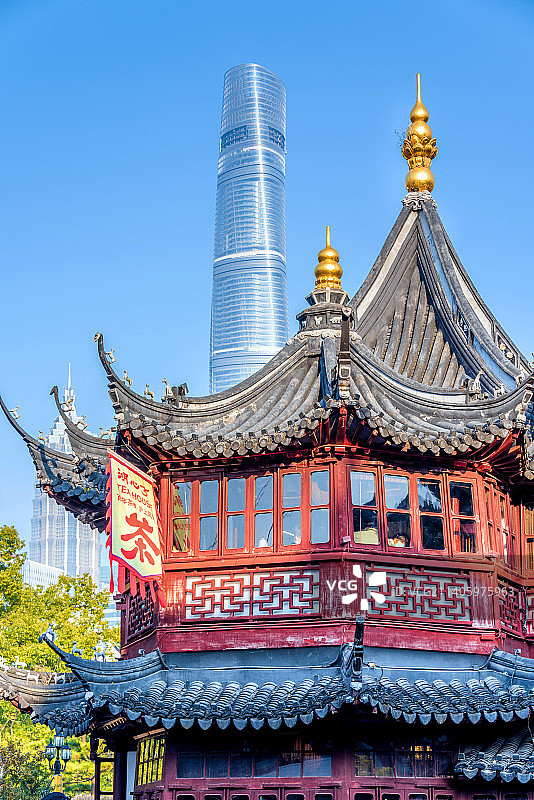 中国上海豫园城隍庙商圈风光图片素材