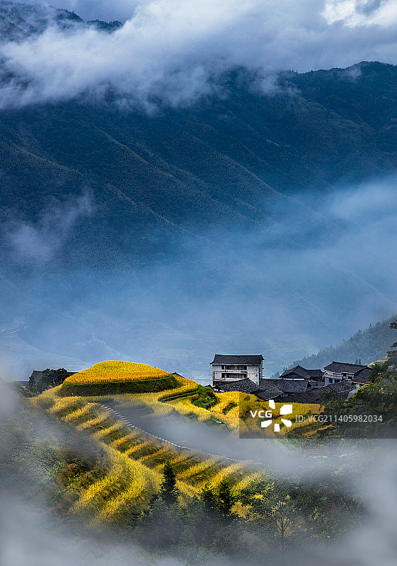 云雾山中图片素材