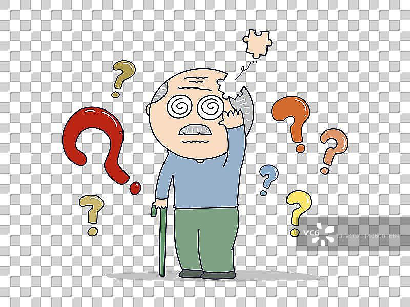 元素：阿尔兹海默症图片素材