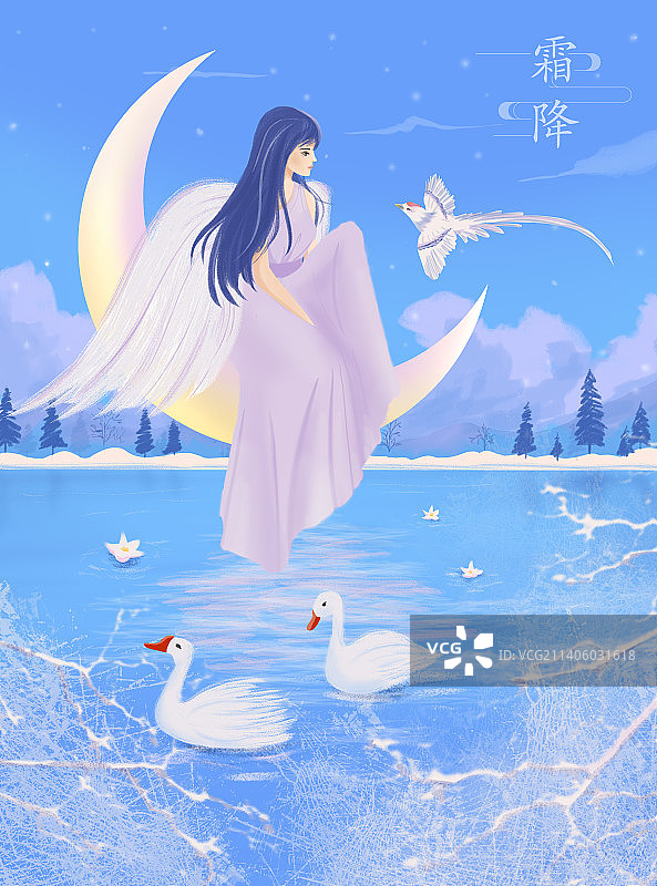 月亮女神图片素材