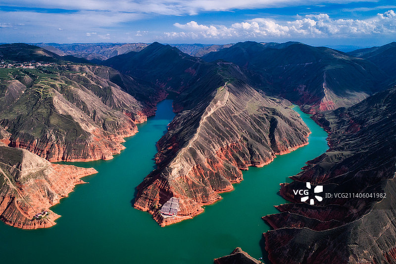 刘家峡水上公园 临夏图片素材