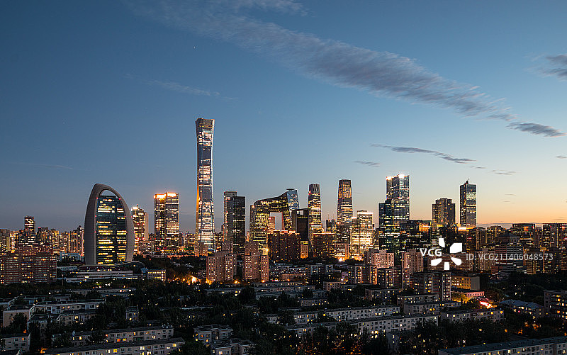 北京天际线图片素材