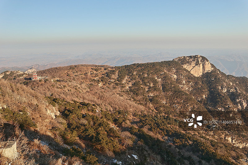 泰山尧观顶风光图片素材