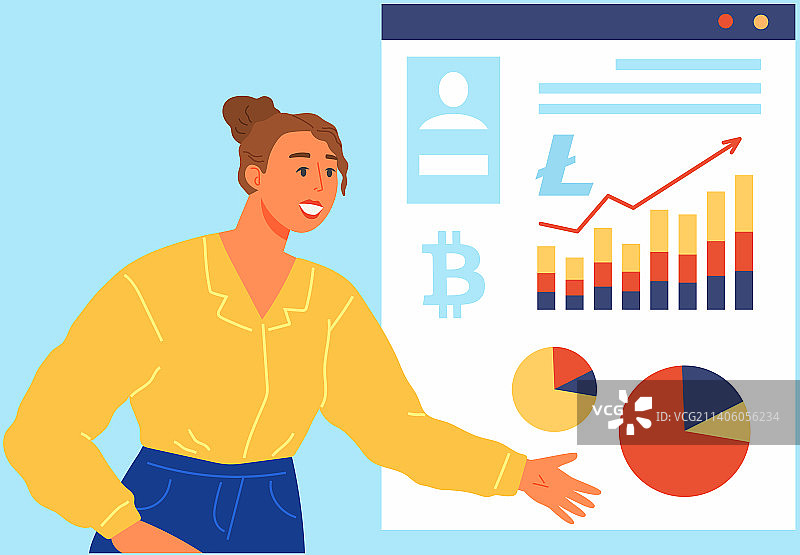 商业统计和数据分析图片素材