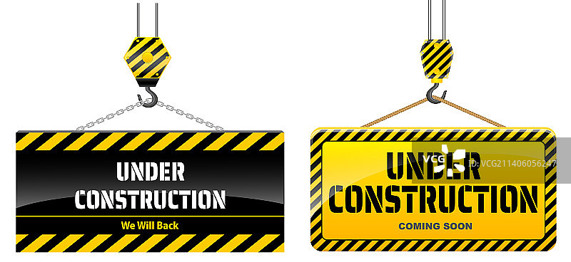 网站建设中或404错误页面图片素材