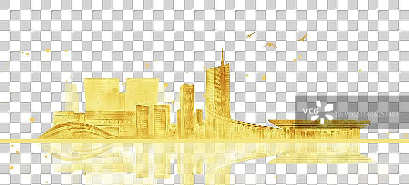 合肥建筑插画图片素材