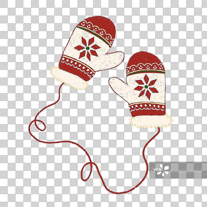 圣诞节服饰素材，圣诞免抠小元素图片素材