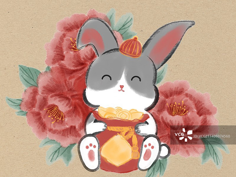 兔年大吉图片素材