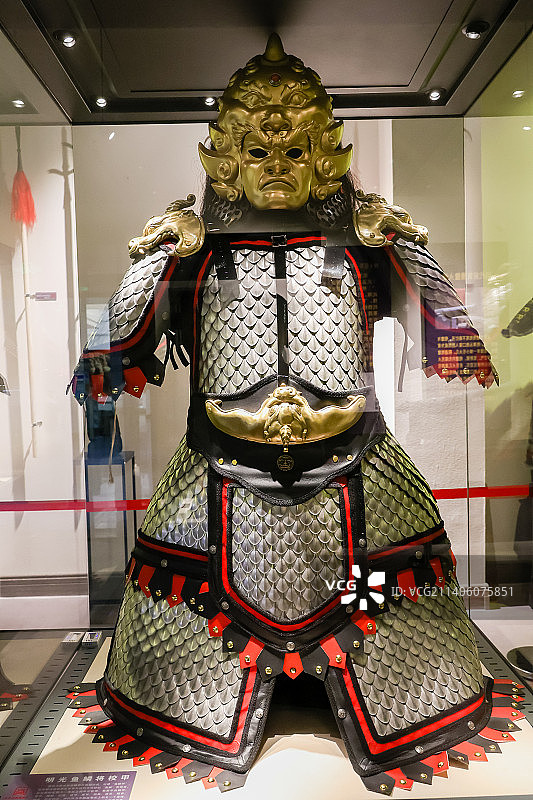 明光鱼鳞将校甲图片素材