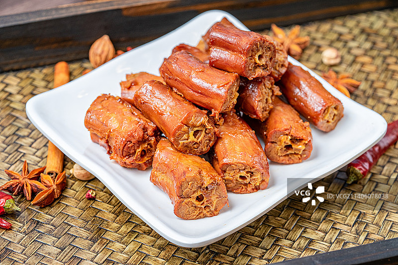 美食卤料鸭脖图片素材