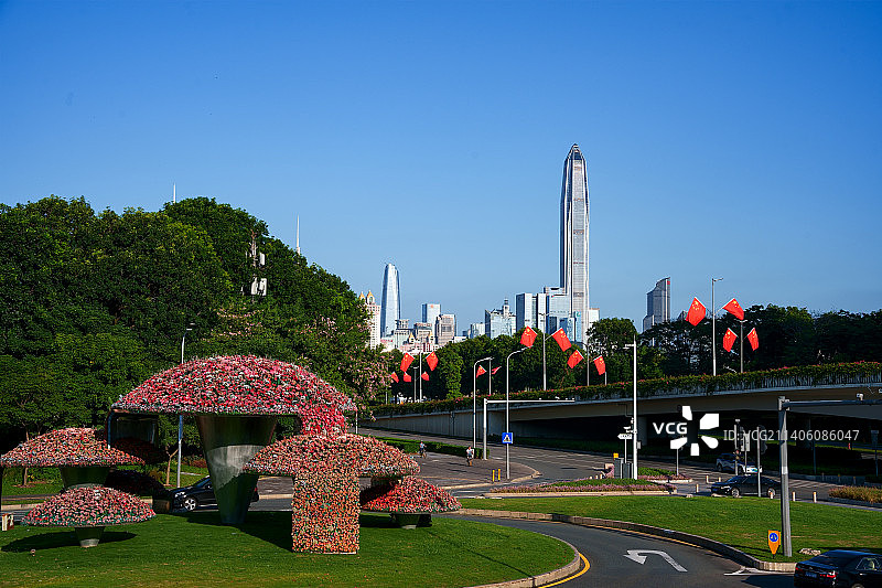 深圳香蜜公园路口风景图片素材