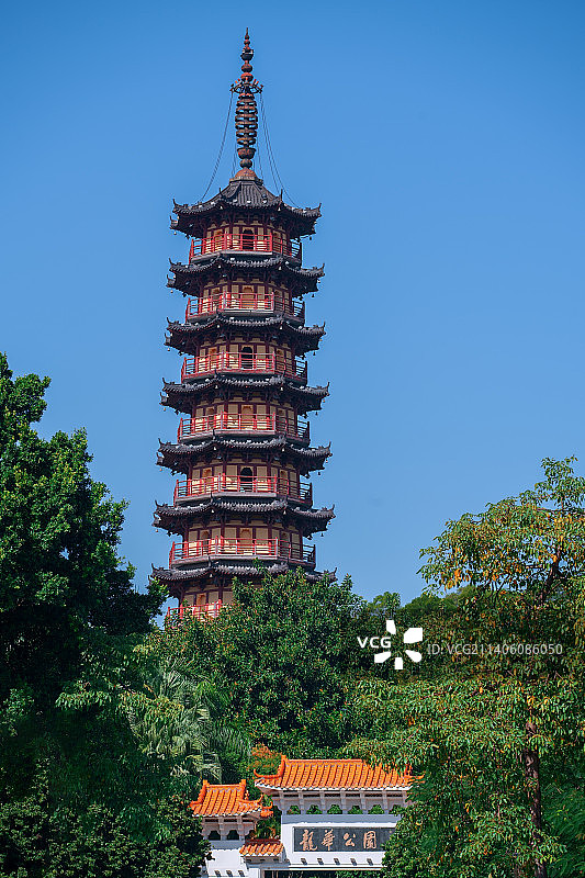 深圳龙华区龙华公园全景图片素材