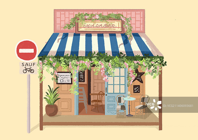 开一家梦想中的小店图片素材