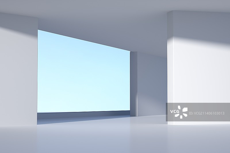 三维渲染空间建筑背景图片素材