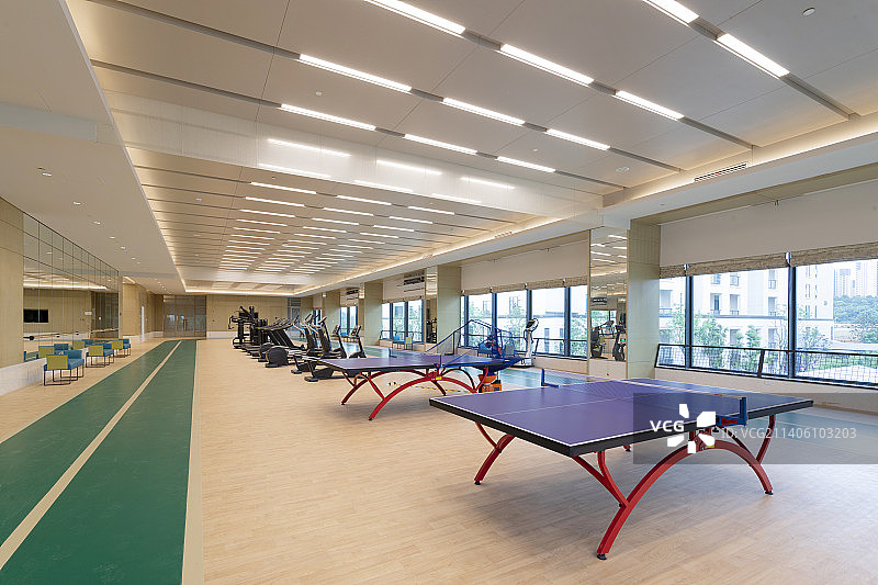乒乓球桌健身房图片素材