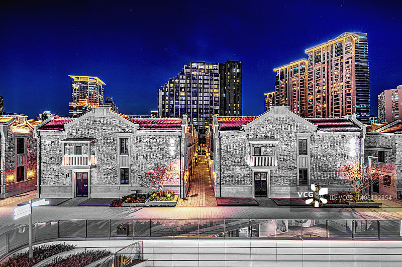 石库门建筑群图片素材