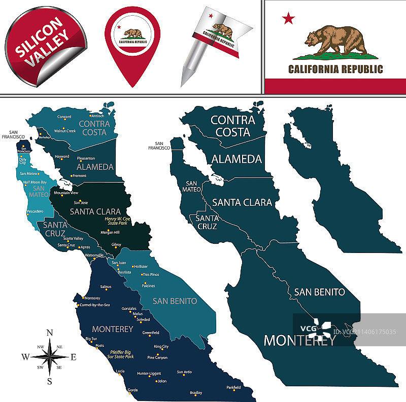 加利福尼亚州硅谷图片素材