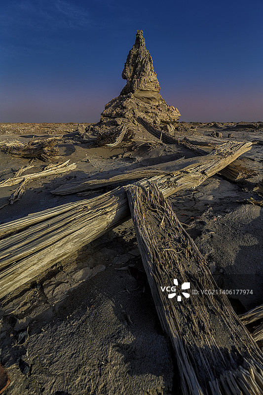 楼兰古城小佛塔遗址图片素材