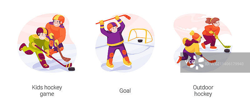 冰球隔离卡通图片素材