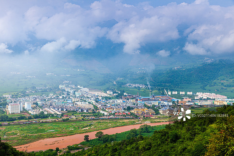 云南省玉溪市新平县嘎洒镇图片素材