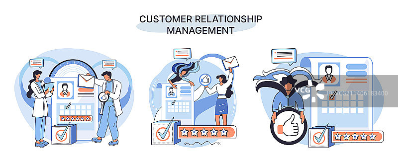客户关系管理隐喻图片素材