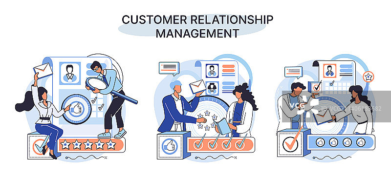 客户关系管理隐喻图片素材