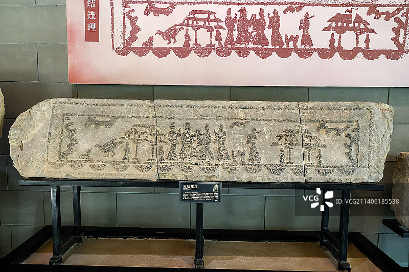 徐州汉文化景区汉画像石藏品喜结连理图片素材