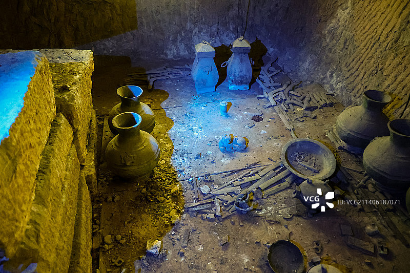 徐州狮子山楚王陵内部图片素材