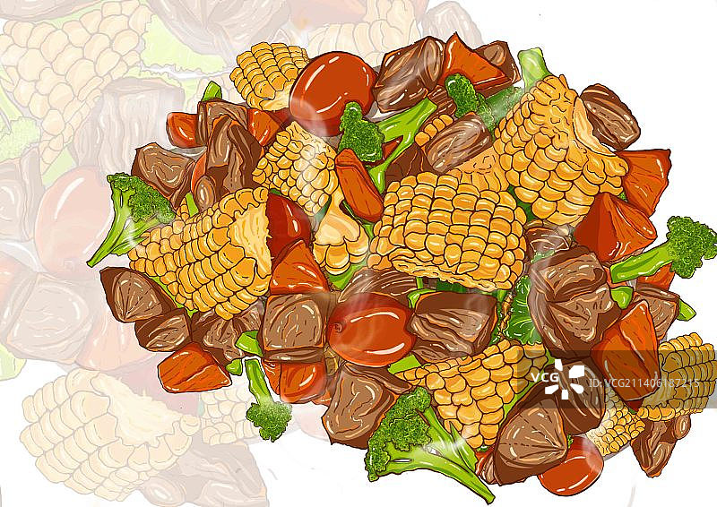 食物插画图片素材