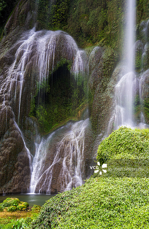 广西靖西三叠瀑布图片素材