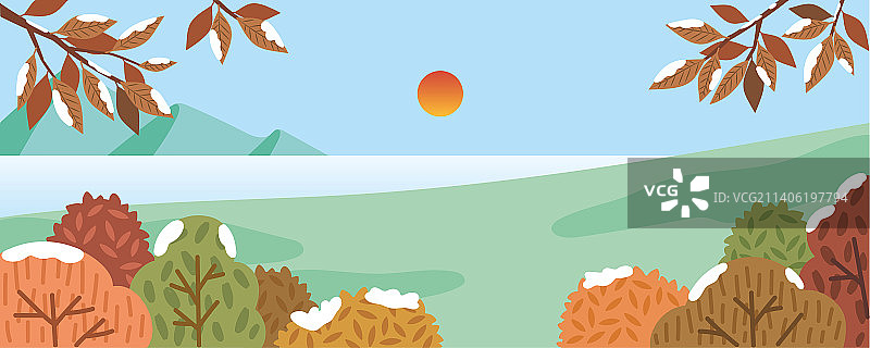 韩国二十四节气之霜降节气活动图片素材