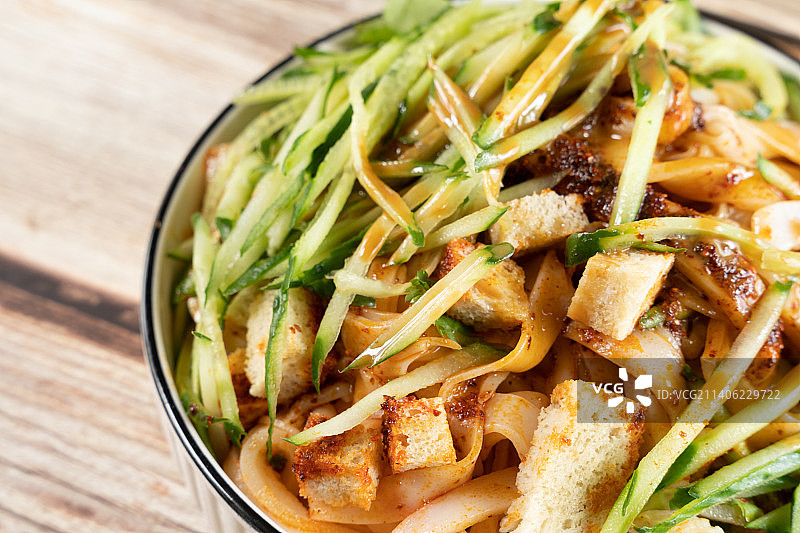 西北传统美食凉皮白底图图片素材