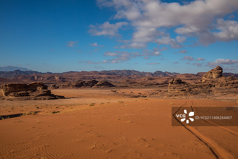 沙特塔布克Tabuk红色沙漠图片素材