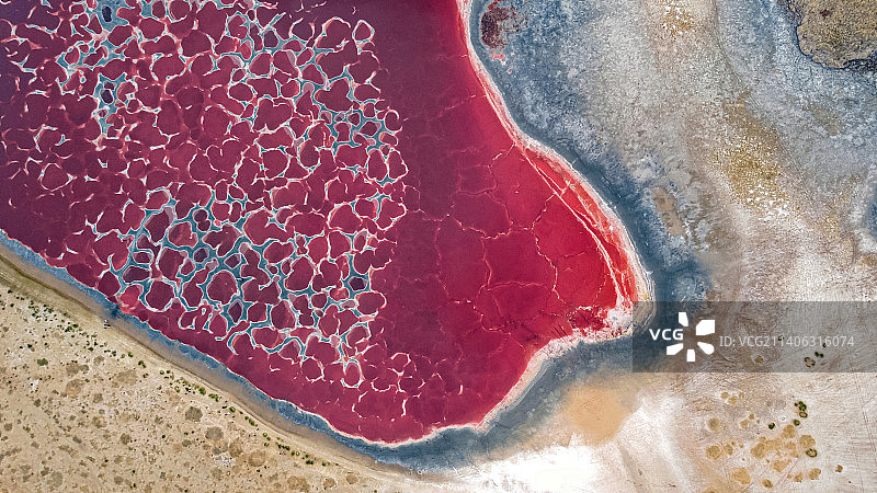 俯瞰乌兰湖图片素材