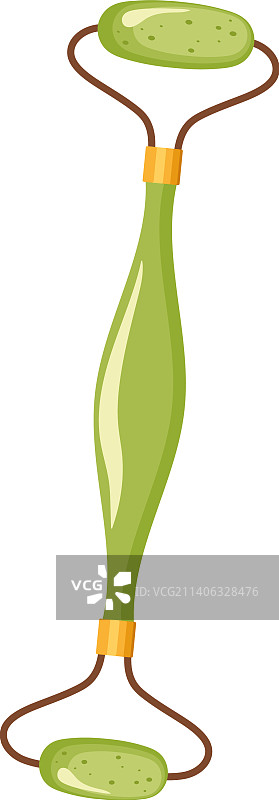 绿色面部按摩滚轮图片素材