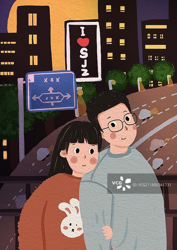 云朵开车去上班图片素材