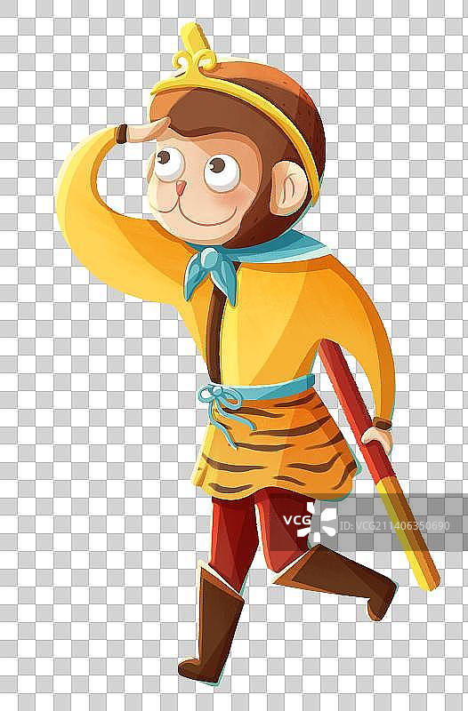 孙悟空绘本人物形象图片素材