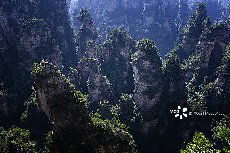 袁家界石柱图片素材