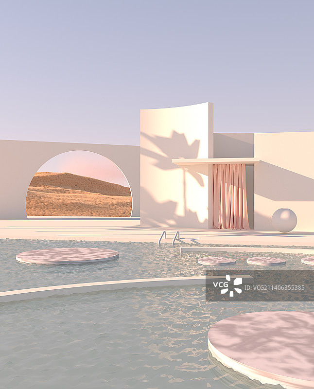 iDSTORE-3D渲染数字电商场景产品展示背景图片素材