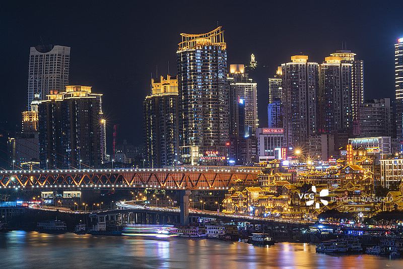 重庆夜景图片素材